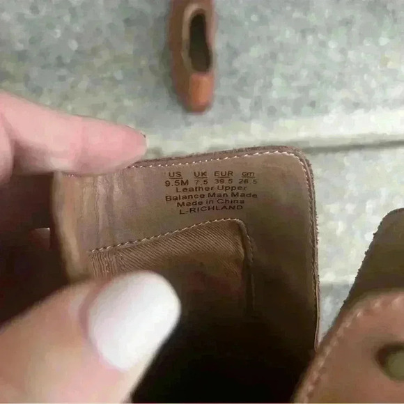 Franco Sarto Richland Ankle Boot Women 9.5M Brown Leather Slip On Pointed Toe - Picture 7 of 8